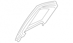 Mitsubishi Galant 2012 rear right triangle door glass