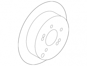 Brake disc rear right Kia Optima 11-15