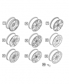 Wheel disk R17 x 6.5J ET40 Jeep Renegade 15-type 2, light curb