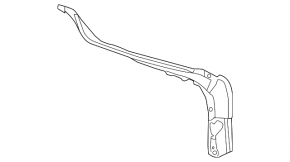 Seal on the body of the trunk door left Lexus RX350 RX450h 10-15