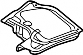 Right engine cover for Infiniti FX35 FX45 03-08