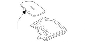 Right engine cover for Infiniti FX35 FX45 03-08