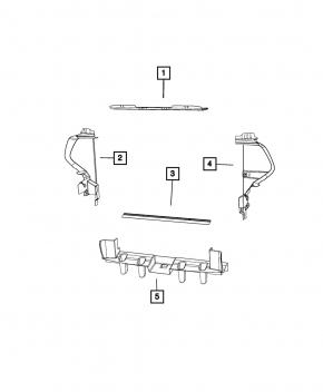 Left radiator deflector for Jeep Grand Cherokee WK2 14-16 3.6