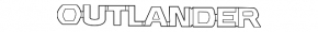 Mitsubishi Outlander 14-15 Trunk Door Emblem Badge