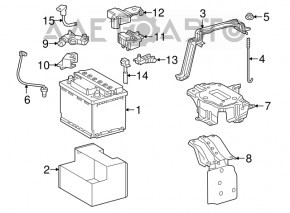 Battery mount Lexus RX450h 16-22
