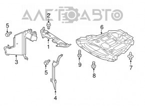 Front engine guard Nissan Leaf 18 - torn