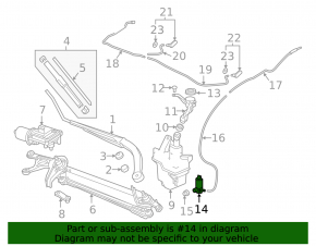 Honda Accord 18-22 Windscreen Washer Motor