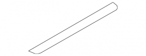 Outer front left door sill plate for Audi A4 B8 08-16 sedan, chrome S line, scratches, broken fastener
