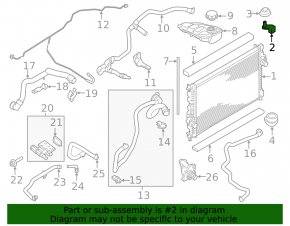 Radiator bracket upper left Ford Escape MK3 13-16