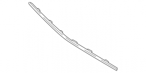 Mercedes W213 E 17-20 chrome, Luxury front bumper center lower molding