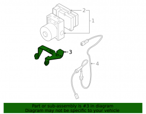 ABS block bracket Mazda3 03-08