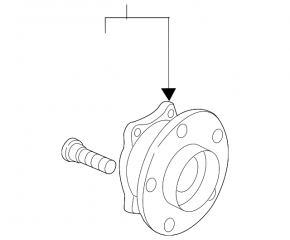 Front left hub Mazda CX-90 24-26