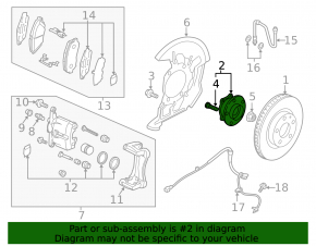 Front right hub Mazda CX-90 24-26