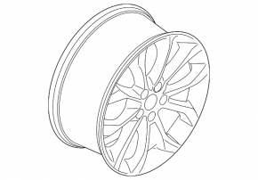 Wheel disk R18 Lincoln MKC 15- type 2 curb
