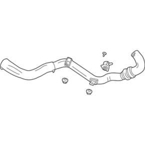 Left pipe Lincoln MKC 15-19 2.0T 1 part