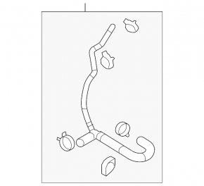 Cooling pipe lower Mazda6 09-13 2.5