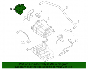 Fuel Canister Filter Nissan Rogue 21-24