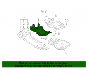 Central engine protection for Mercedes W211 V8 petrol