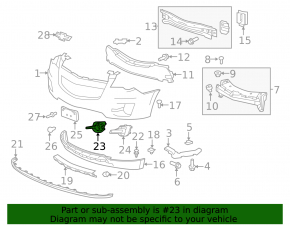 Right fog light frame Chevrolet Equinox 10-15 prerest