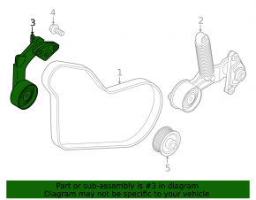 Tensioner pulley drive belt Kia Niro 23- HEV, PHEV small
