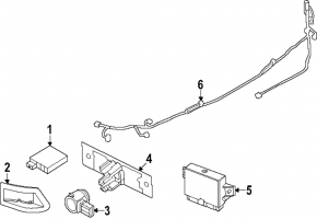 Blind Spot Sensor Bracket (BSM), Right, Nissan Rogue 2024-2026