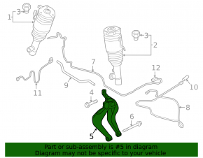 Front Right Shock Absorber Fork Volvo XC90 16-18 AWD