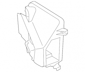 Additional radiator air duct for BMW X5 F15 14-18 M, S63