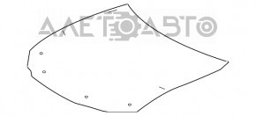 Lexus ES250 ES300h ES350 19-24 bare hood
