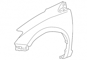 Front left fender Toyota Sienna 04-10, white