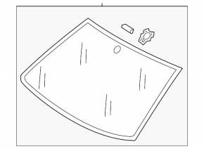 Windshield VW Golf 15-