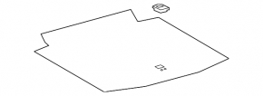 Central trunk floor ES250 ES300h ES350 19-26