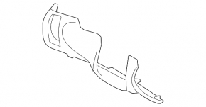 Driver's knee pad Subaru Forester 08-13 SH black
