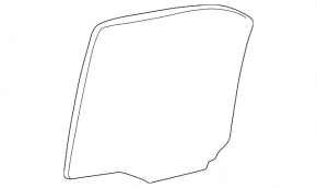 Rear left door glass for a Lexus ES300 ES330
