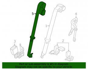 Rear center seat belt BMW i4 22-26