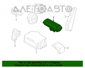 Airbag passenger in the dashboard Mini Cooper F56 3d 14-24