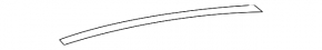 Upper rear left door molding for Toyota Avalon 13-18 chrome