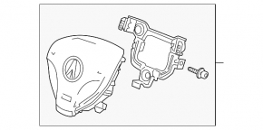 Airbag in the steering wheel driver Acura ILX 13-15 prerest
