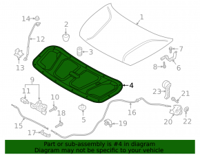 Kia Niro 17-22 hood insulation