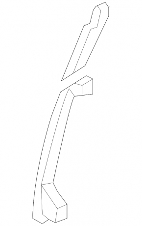 Rear right door glass guide Hyundai Azera 12-17