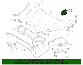 Windscreen wiper seal right Kia Soul 14-19