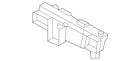 Rear bumper mount, center left, Kia EV6 22-26