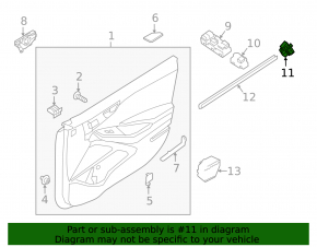 Front Left Seat Memory Buttons Hyundai Ioniq 20-22
