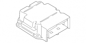 Module srs airbag computer airbags Porsche Macan 15-18