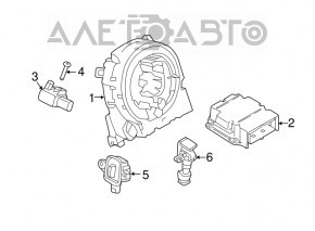 Module srs airbag computer airbags Porsche Macan 15-18