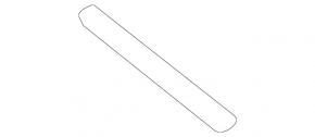 Front bumper mount wing left Mercedes CLA 17-19