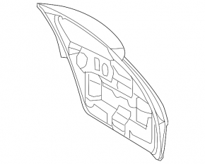 Mercedes W164 ML bare trunk door