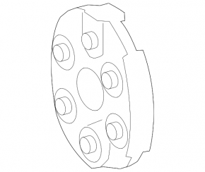 Mercedes CLS-class C257 19-23 AWD rear driveshaft coupling