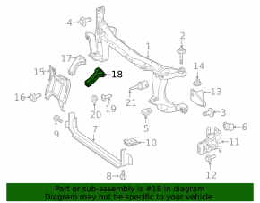 TV bracket left Mercedes Metris W447 16-23