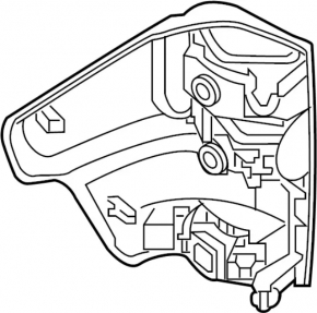Outer headlight (wing) right Infiniti QX70 17-17