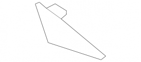 Left radiator grille cover plug Mazda 3 14-16 BM